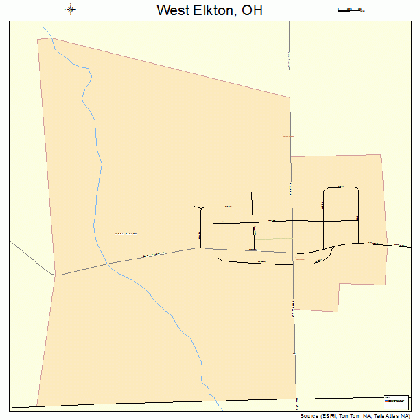 West Elkton, OH street map