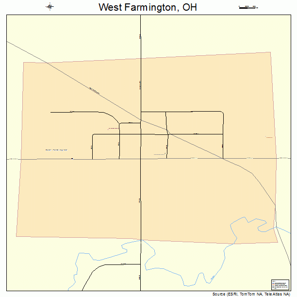 West Farmington, OH street map