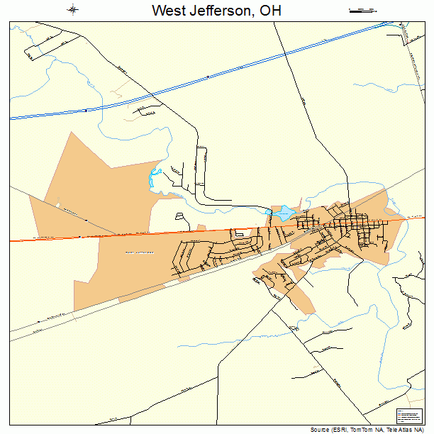 West Jefferson, OH street map