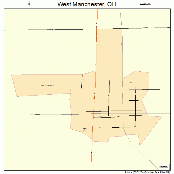West Manchester, OH street map