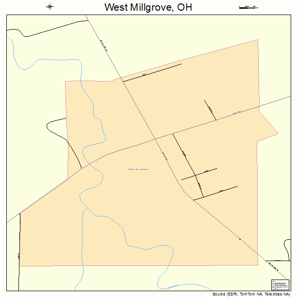 West Millgrove, OH street map