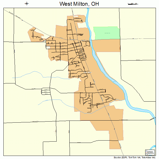 West Milton, OH street map