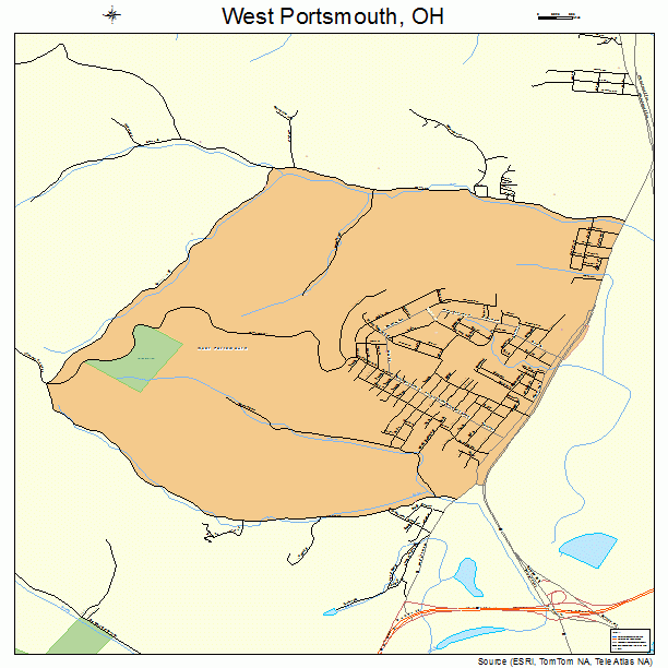 West Portsmouth, OH street map