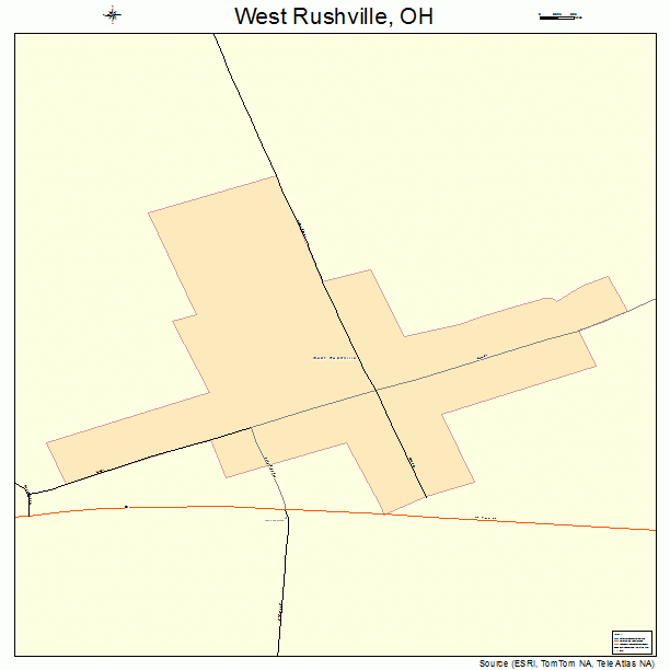 West Rushville, OH street map