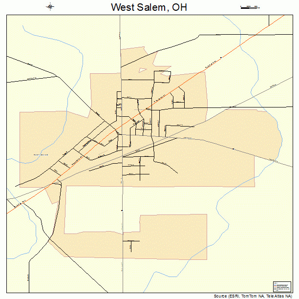 West Salem, OH street map