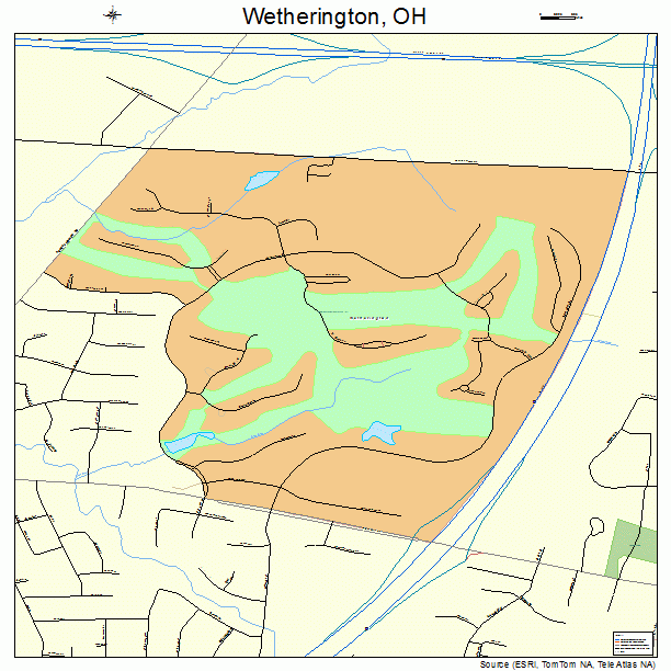 Wetherington, OH street map