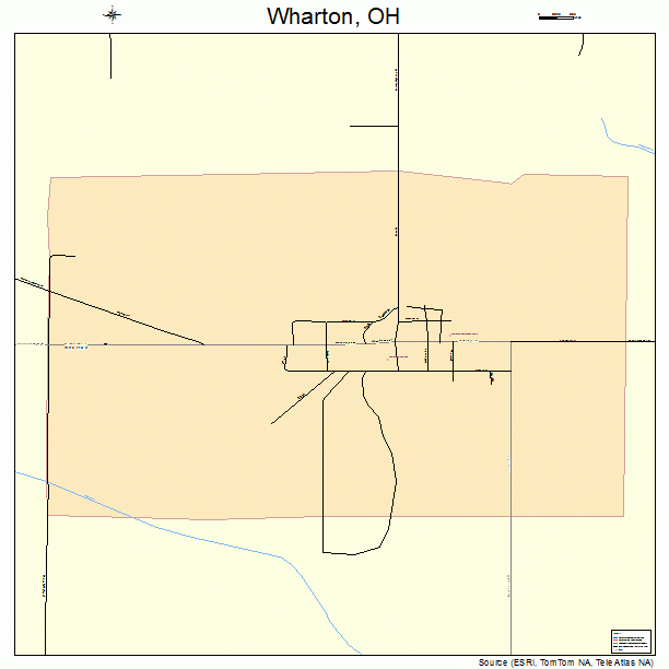 Wharton, OH street map