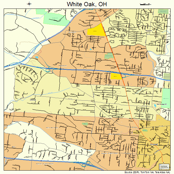 White Oak, OH street map