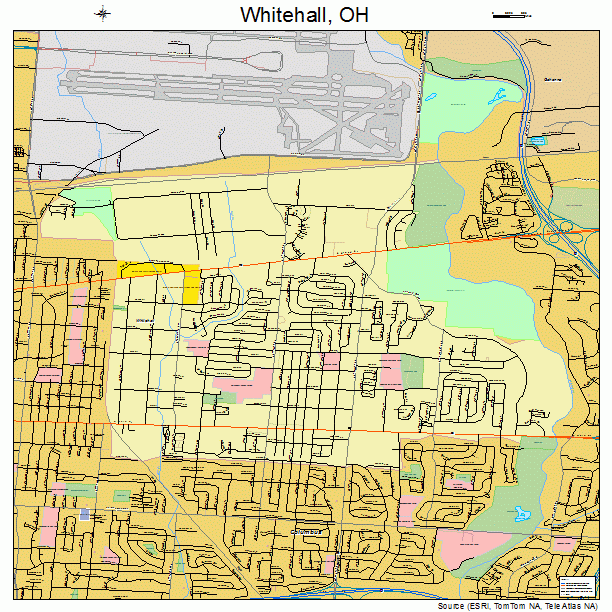 Whitehall, OH street map