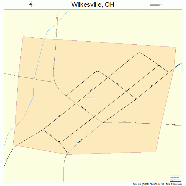 Wilkesville, OH street map
