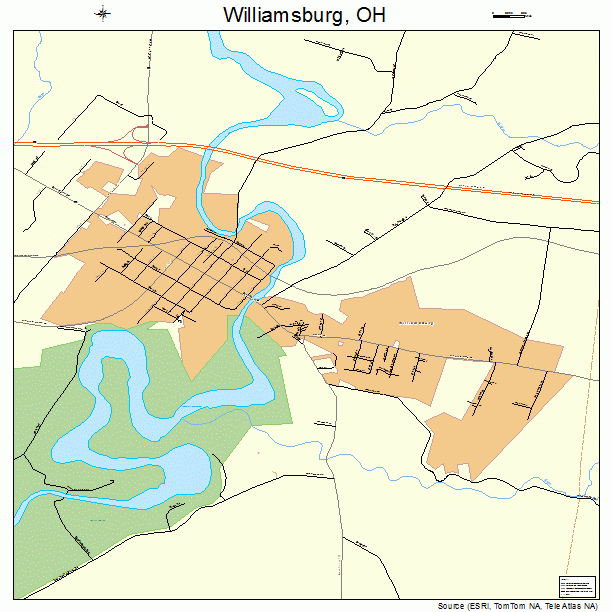 Williamsburg, OH street map