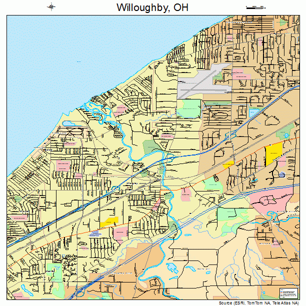 Willoughby, OH street map