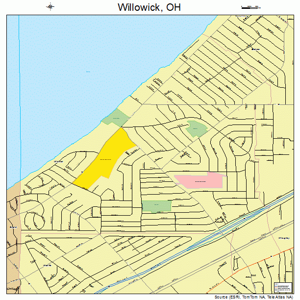Willowick, OH street map
