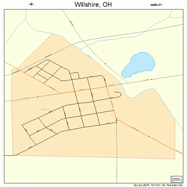 Willshire, OH street map