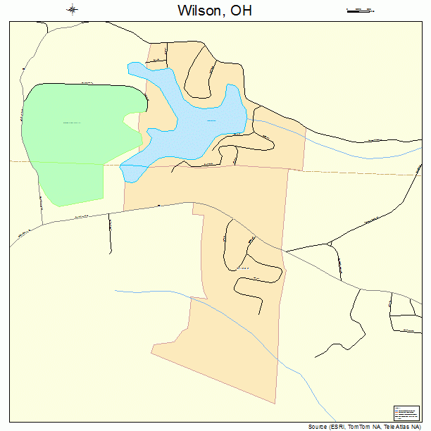 Wilson, OH street map