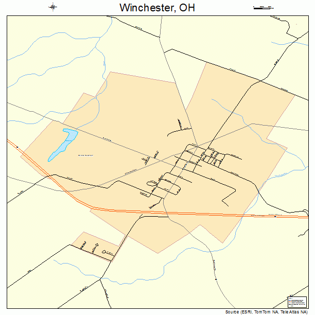 Winchester, OH street map