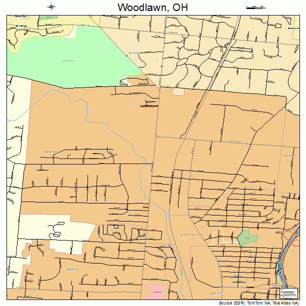 Woodlawn, OH street map