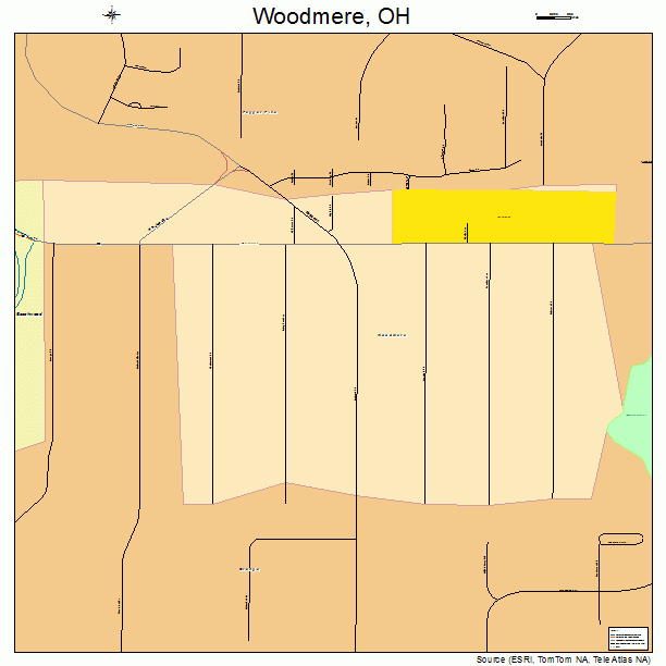 Woodmere, OH street map