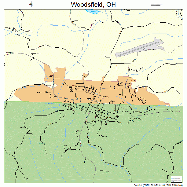 Woodsfield, OH street map