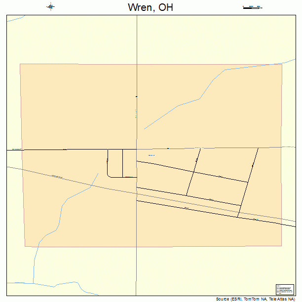 Wren, OH street map