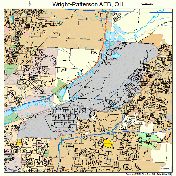 Wright-Patterson AFB, OH street map