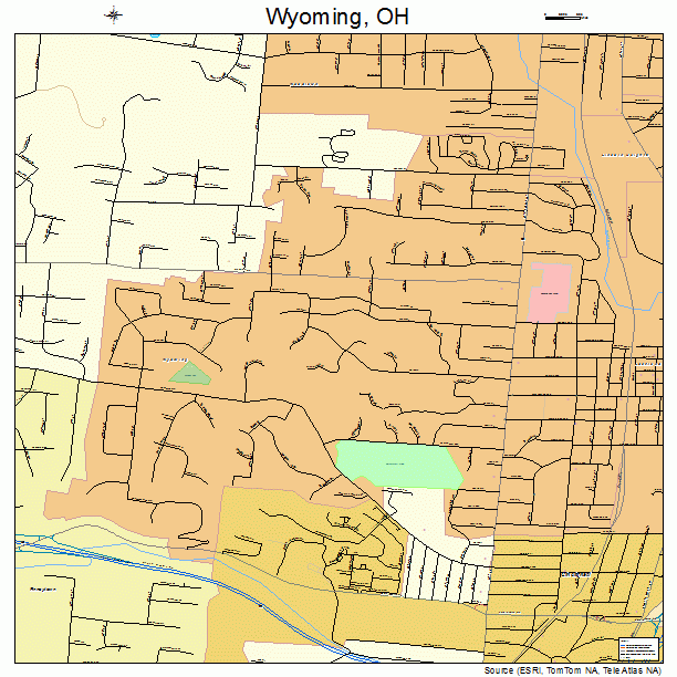 Wyoming, OH street map