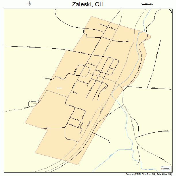 Zaleski, OH street map