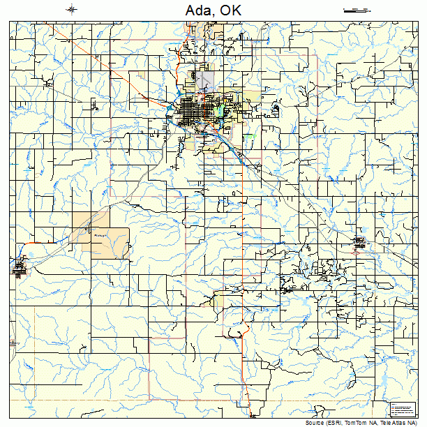 Ada, OK street map