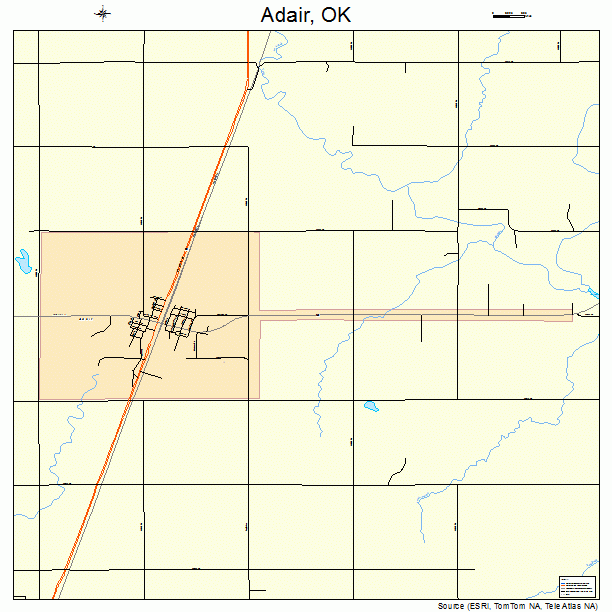 Adair, OK street map