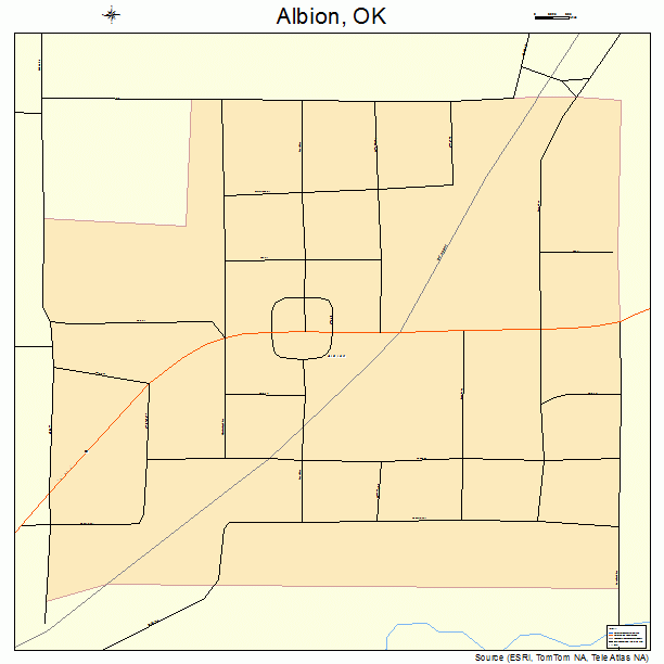 Albion, OK street map
