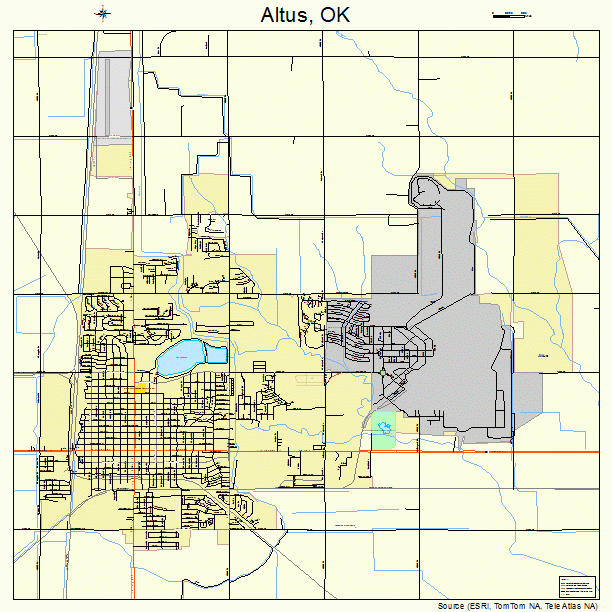 Altus, OK street map