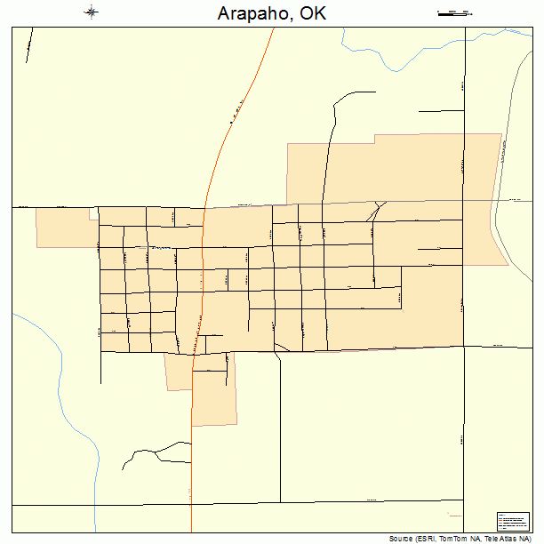 Arapaho, OK street map