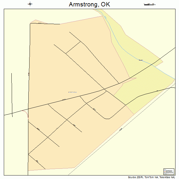 Armstrong, OK street map