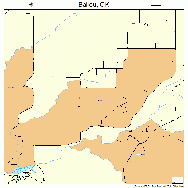 Ballou, OK street map