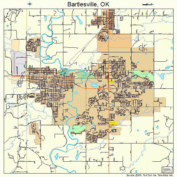 Bartlesville, OK street map