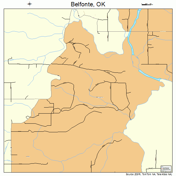 Belfonte, OK street map