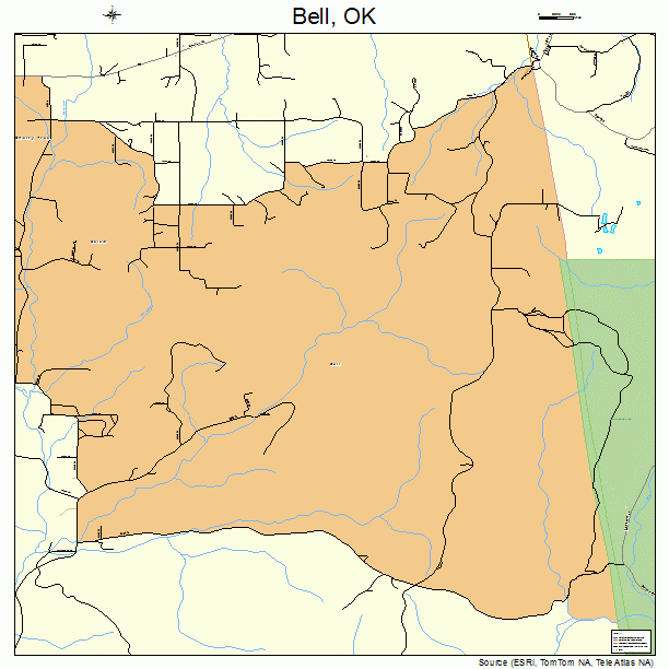 Bell, OK street map