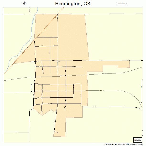 Bennington, OK street map