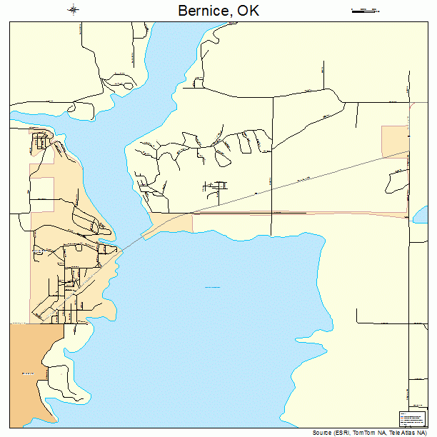 Bernice, OK street map