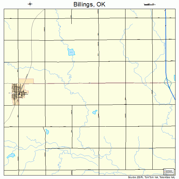 Billings, OK street map