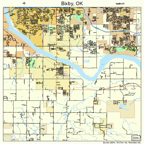 Bixby, OK street map