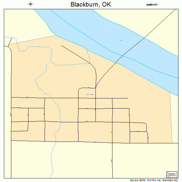 Blackburn, OK street map