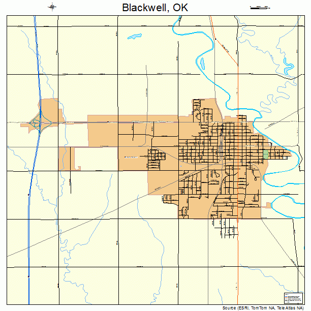 Blackwell, OK street map