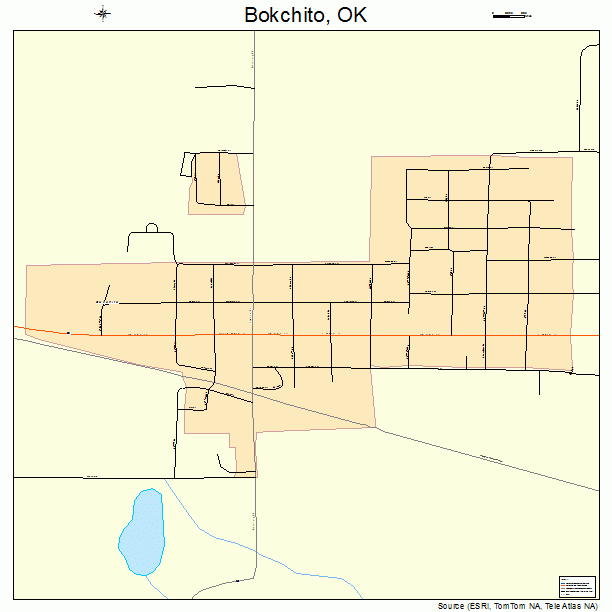 Bokchito, OK street map