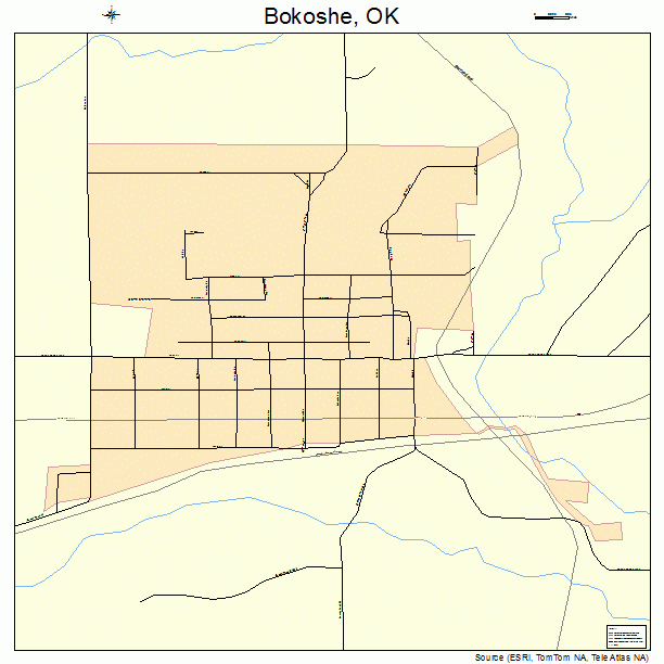 Bokoshe, OK street map