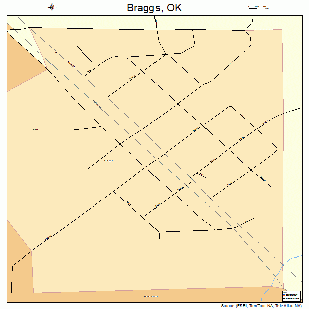 Braggs, OK street map