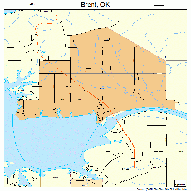 Brent, OK street map