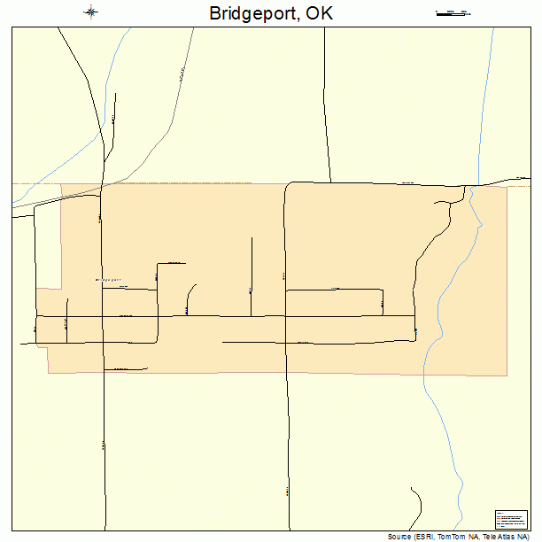 Bridgeport, OK street map