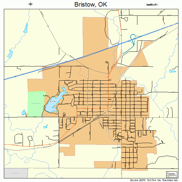 Bristow, OK street map