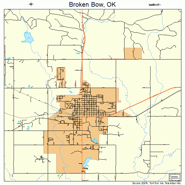 Broken Bow, OK street map